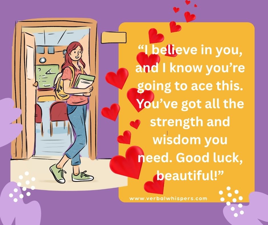 Good Luck Exam Wishes for Her