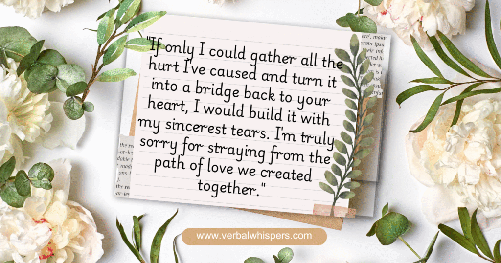 Apology message
Forgiveness quotes