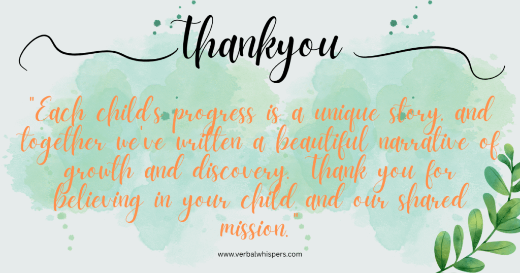 thankyou quoyes for parents